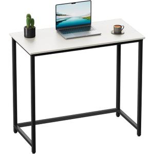 SINPAID Small Computer Desk - 31.5" Modern Gaming & Study Desk for Small Spaces, White (31.5IN)