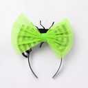 Girls Black and White Striped Tulle Dress with Headband Set Toddler Halloween Dress Up Outfit (6-7 Years)