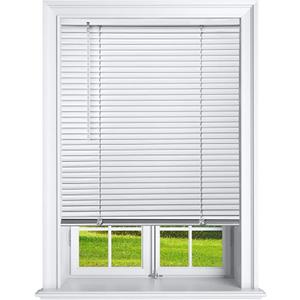 Cordless 1 Inch Window Blinds, Mirrotek Cordless Blinds Light Filtering Mini Blinds (23'' x 42'') White
