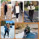 Plus Size Fleece Lined Leggings with Pockets for Women High Waisted Warm Thermal Winter Yoga Pants for Workout (XX-Large, White)