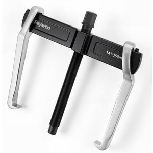 Reywoo 2-Jaw Reversible Gear Puller for External (12.4" Max) & Internal (16.1" Max) Pulling, Heavy-Duty Bearing, Flywheel, Pulley and Gear Remover Tool, Adjustable CR-V Steel