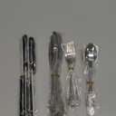 24 Pcs Silverware Set with Steak Knives Food-Grade Stainless Steel Flatware Set for 4 Mirror Cutlery Include Forks Spoons and Knives Set Dishwasher Safe Utensil Sets for Home Restaurant