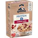 Quaker Instant Oatmeal, Select Starts, Protein, Cranberry Almond, Breakfast Cereal, 6 Packets Per Box (Pack of 6 Boxes),  BBD 08/09/2026