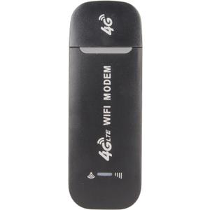 4G Router, 4G LTE USB Portable Router, Pocket Mobile Hotspot with Standard SIM Card Slot, Up to 10 Devices, for Office Travel Home (Black)