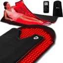 Lifepro Red Light Therapy for Body Wrap  Allevabody 660nm & 850nm Near Infrared and Red Light Therapy Mat for Body  Adjustable, Portable & Full-Body Relaxation for Daily Wellness (Large)