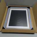 Suede 10x13 Frame - Single Frame, Christmas Elegant Gray 10 x 13 Poster Frame with Mat for 8.5x11, 10x13 Picture Frames for Artwork, Puzzles, Photos and Movie Posters