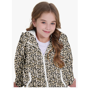 Zando Girls' Rain Jacket - Lightweight, Waterproof, Hooded - Girls' Outerwear - XL