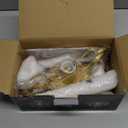 Q&S Mini Chandelier Crystal Ceiling Light,Small Flush Mount Gold Light Fixture for Entryway Bedroom Barthroom Hallway Closet E26