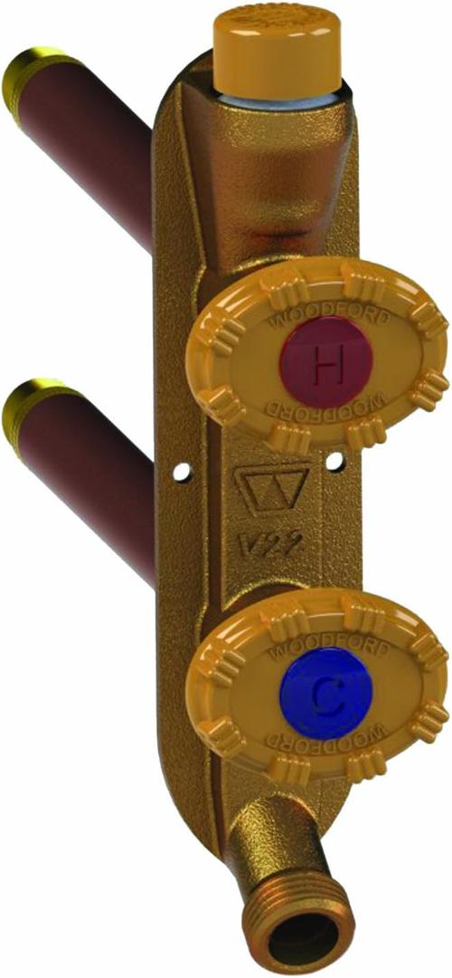 Woodford V22PX-4-MH Vertical Hot and Cold Wall Faucet