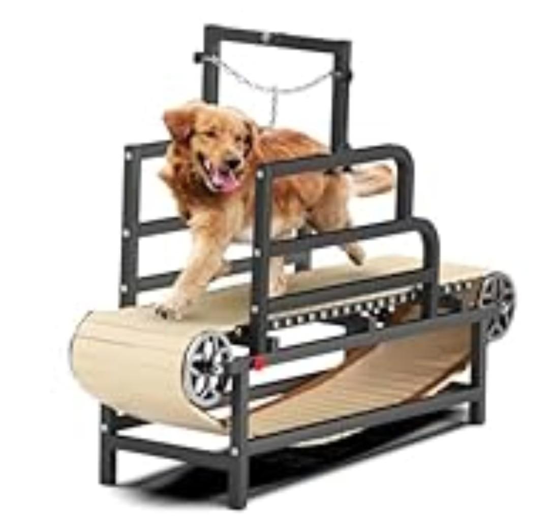 Dog Treadmill Dog Pacer for Large Medium Dogs, Dog Running Machine Exercise Equipment Pet Treadmill for Indoor Home, Up to 220 lb