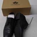 DECARSDZ Men's Classic Formal Oxford Lace Up Wedding Pointed Toe Dress Shoes Black (7.5)