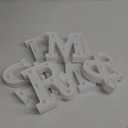 JUSTOTRY 6Pcs Mr & Mrs LED Light Up Letters, Shiny Freestanding Mr and Mrs Sign Lights for Marriage Anniversary Celebration Engagement Banquet Wedding Table Decoration (Warm White)