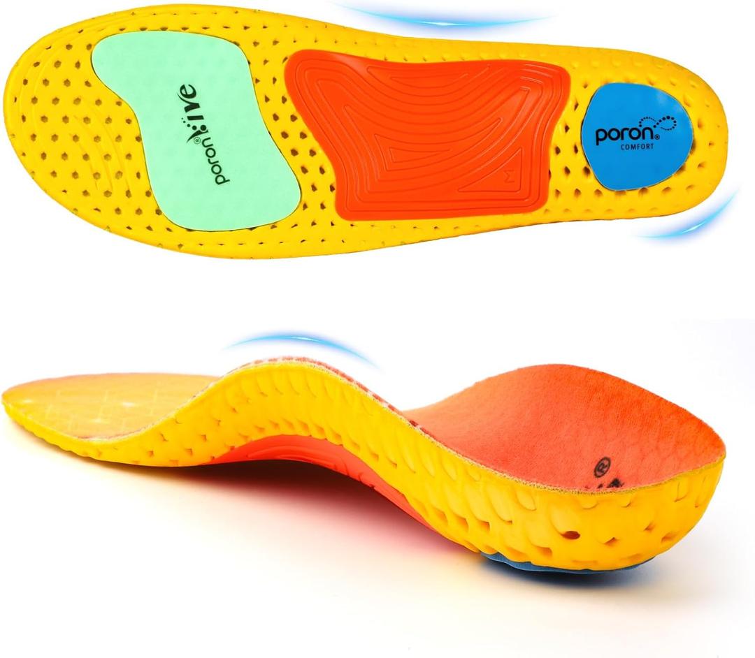 Running Shoe Insoles, Arch Support Inserts for Flat Feet, Shock Absorbing