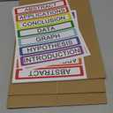 Trifold Display Boards with Colorful Self-Adhesive Sheets  24 x 16 Inch Tri-Fold Corrugated Presentation Boards for Science Fairs, Complete Poster Board Kit