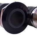 Anti-Vandal LED Switch Prewired (25mm, Silver Housing, Green LED)