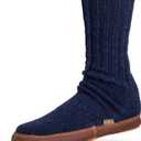 Men's and Women's Original Slipper Sock - Comfortable Men's and Women's Slipper Sock with Cloud-Like Feel, Soft and Moisture Wicking Crew Length, Genuine Suede Sole, XL