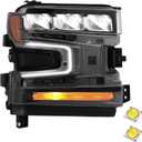 ELH Headlight Assembly LED With DRL Fit For 2019-2021 2019 2020 2021 Chevy Silverado 1500 LT WT RST LTZ SSV Custom High Country Head Lamp Right Side