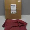 Simplebrand Red Sheer Curtains 84 Inches Long, Light Filtering Rod Pocket Solid Color Window Sheer Curtain Panels, Elegant Curtains & Drapes for Living Room, Bedroom 2 Panels (Burgundy, 42" W x 84" L)