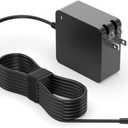 Superer Charger Fit for Lenovo Laptop, Ideapad 1 3 5, Slim 3 5 7, S340 S145 330 320 310, Flex 5 4 14 15, V14 V15 V17, Upgraded Version, Foldable Plug, Lengthened Power Cable, Charging Light, 65W 45W