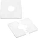 Ymapinc 2-Pack Plumbing Cover Plates, 1.1-Inch Diameter Hole, ABS Escutcheon for Around Pipes, Wall-Mounted Water, Toilet Flange Cover, White