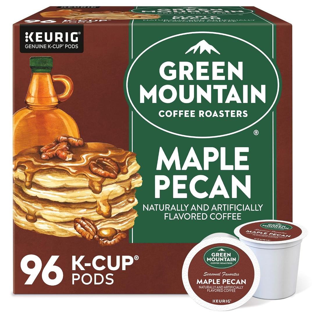 Green Mountain Coffee Roasters Maple Pecan Coffee,Keurig K-Cup Pods, Light Roast, 96 Count BBD 04/09/2028