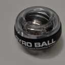XMALL Wrist Power Gyro Ball, Hand Forearm Strengthener, Wrist Trainer, Auto-Start Colorful Lighting (Black Without Light)