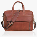 Full Grain italian Leather Briefcase for Men Top Choice Gifts Handcrafted Laptop Bag with Multiple Compartments Tan