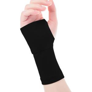 Breathable Compression Wrist Sleeves for Arthritis Support & Joint Pain Relief, Moisture-Wicking Unisex Wrist Brace for Carpal Tunnel, Gym, Sports, Office  Adjustable Comfort Fit for Men & Women (Black, Small)