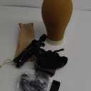 EERYA Wig Stand - 22 Inch Brown Wig Head Stand with Mannequin Head, Tripod for Styling, Displaying Wigs (22 Inch brown head with tripod)