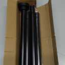 Shower Curtain Rod Adjustable 43-78 inch, 1"Diameter Spring Tension Curtain Rod No Drill, Anti-Rust Non-Slip Shower Rod, Black Shower Curtain Rod for Bathroom Tension