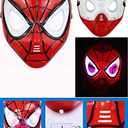Ajmqs Kids Superhero Capes and LED Masks - Superhero Toys and Costume- Hero Launcher Wrist Toy Set Web Launcher Role Play Toy