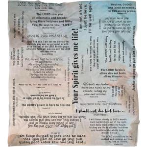 Christian Blanket Gifts for Women Men, Prayer Blanket with Scripture 60"x50", Bible Verse Blanket, Religious Catholic Spiritual Gifts
