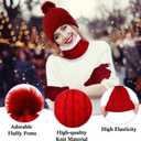 Suhine 20 Pcs Winter Warm Hats and Gloves Knitted Scarf Foldable Ear Muffs and Socks Warmer Set for Men Women Ski Outdoor (Classic Colors)