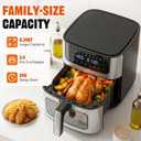 8-in-1 Air Fryer 6 Quarts Airfryer with Window, 11.42x10.83x12.99 inch