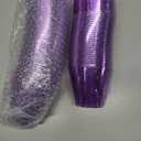 100 Purple Glitter Plastic Cups and 1 Silver Ice Tong Set - 9 Ounce Disposable Cocktail Glasses - Plastic Wine Cups - Purple Party Decorations - Purple Party Supplies
