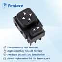 Power Mirror Switch Control Compatible with 2000 2001 2002 Chevrolet Chevy Suburban Tahoe Silverado 1500 2500 3500, GMC Yukon Sierra, Cadillac, Replaces 901124, 15045085, 19259975