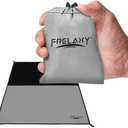 Frelaxy Pocket Picnic Blanket, Waterproof Beach Blanket, Compact Camping Blanket, Lightweight Outdoor Blanket for Beach Festival Camp Picnic Hiking Travel, 35'' x 57'', Grey
