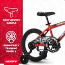 Huffy Upshot 12/16/20 Inch Boy's Bike for Kids, Multiple Color Options Available, Removable Training Wheels, BMX Design, Designed for Growth, Durable Construction, EZ Build Assembly