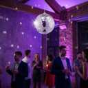4 Pack Mirror Disco Ball, 6 Inch Cool and Fun Silver Hanging Disco Ball with Attached String for a Party or Dj Light Effect, Party Decorations, Home Decorations, Stage Props, Christmas