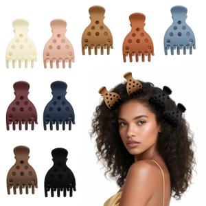 9 Hair Volume Clip for Styling,Root Claw Clips for Women Curly Thick Hair, Root Liffter for Bounce Curl (Brown)
