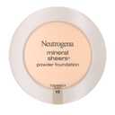 Neutrogena Mineral Sheers Compact Powder Foundation, Lightweight & Oil-Free Mineral Foundation, Fragrance-Free, Classic Ivory 10,.34 oz (Pack of 2)