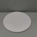 Dining Table Turntable - Round Rotating Serving Plate,Solid Wood Rotating Tray for Dining Table, 13.5inch, White