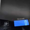 Nicewell Food Scale Digital Weight Grams and oz, 22lb Kitchen Scale for Cooking Baking, 1g/0.1oz Precise Graduation, Sleek Tempered Glass Platform (Black)