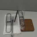 Mkono Sunglasses Organizer Glasses Holder Stand for 24 Pairs of Eyewear, 2 Tier Sunglass Storage Eyeglasses Display Rack Metal Frame with Wood Base for Table Desk Countertop Dresser Bedroom, Black