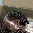 Smithcraft Measuring Cups Set, Copper Measuring Cup Set 7, Stainless Steel Measuring Cups, Kitchen Metal Measuring Cup, Dry Baking Measuring Cups Set, 1/8, 2/3 & 3/4 Heavy Duty Measure Cups for Food