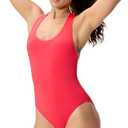 Speedo Women's Swimsuit One Piece Essentials with Removable Cups Soft Fabric (Red, M)