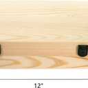 Frcctre 2 Pack 12" x 9" x 3" Unfinished Wooden Box, Natural Unfinished Pine Wood Decorative Box Wooden Gift Box Memory Box with Hinged Lid and Front Clasp for DIY Art Craft and Home Storage