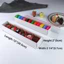 RomanticBaking 50 Pack Long Strawberry Boxes Macaron boxes Truffle Boxes Cocoa Bombs Boxes Cookies boxes Bakery Boxes(12x2, 2x2 Inches)