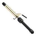 HOT TOOLS New and Improved 24K Gold Professional 1" Extended Barrel Curling Iron with Clamp for Bouncy Curls | 24K Gold Technology for Long-Lasting Results & Longer Barrel for Easy Styling (1 inch)