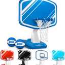 GoSports Splash Hoop PRO - Choose Your Color - Swimming Pool Basketball Game, Includes Poolside Water Basketball Hoop, 2 Balls and Pump